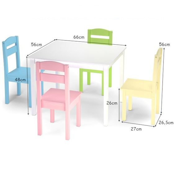 kích thước bàn ghế cho trẻ mầm non