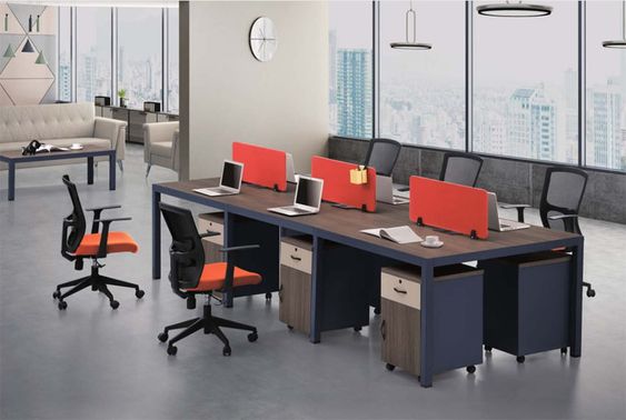 cụm bàn làm việc 6 người
